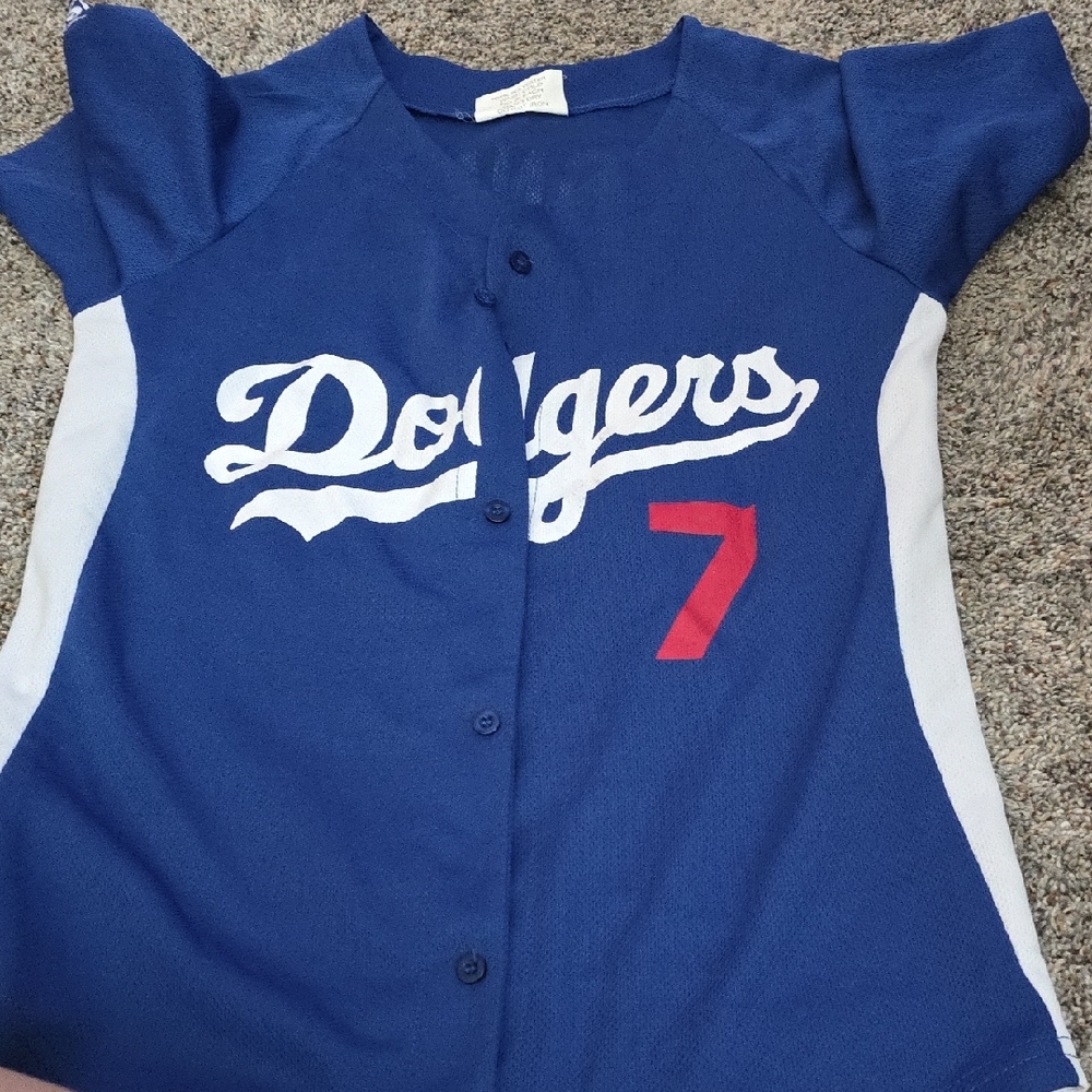Blue and Red Baseball Jersey